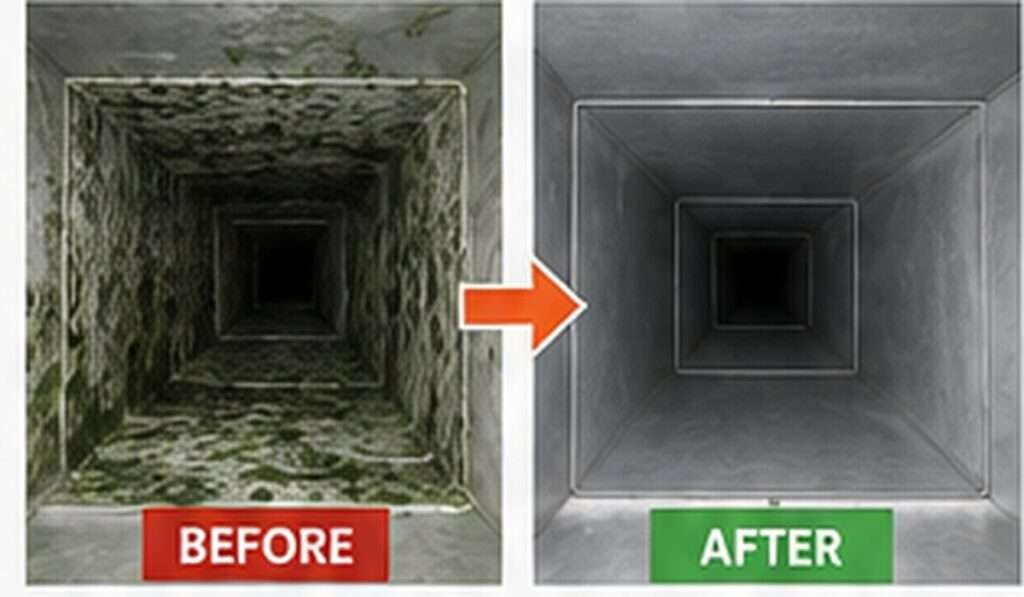 remove mold air conditioner ducts